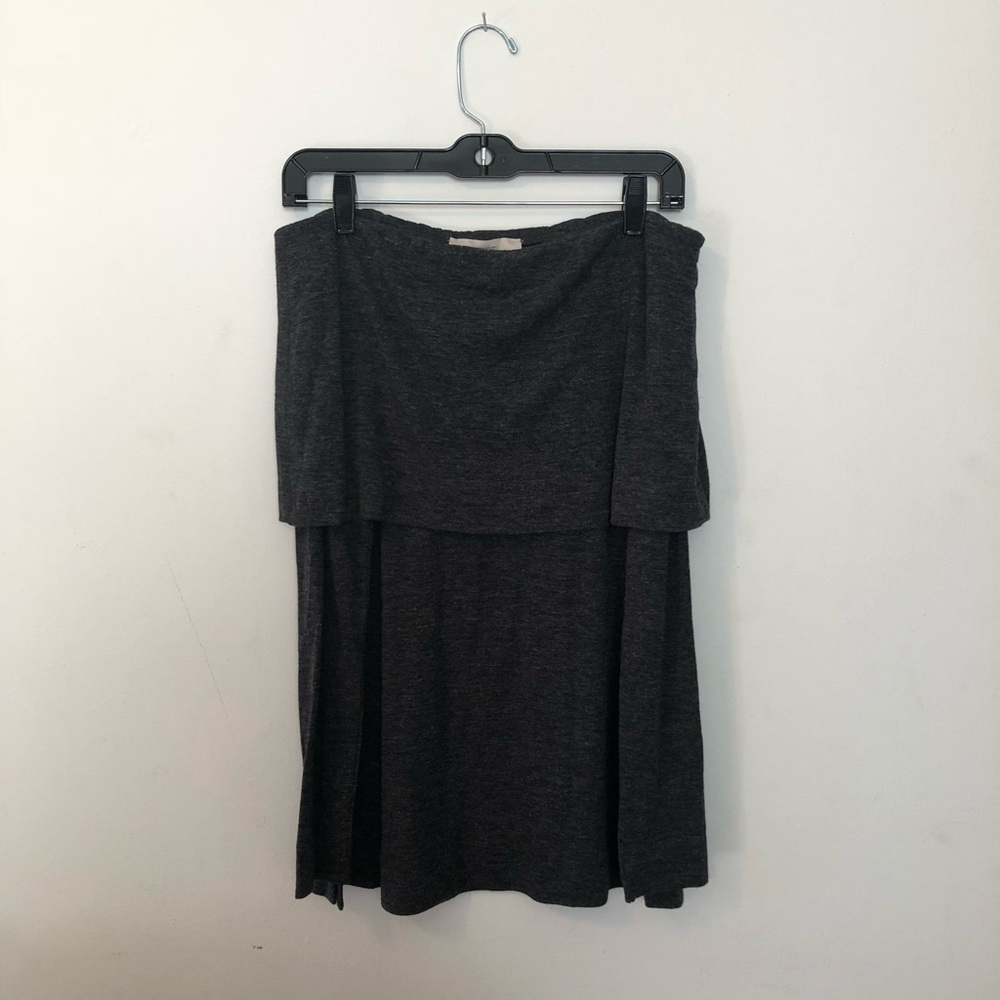 Gray Off The Shoulder Longsleeve